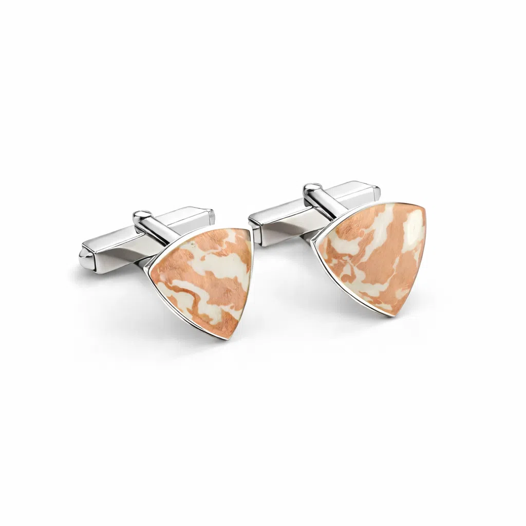 Manchetknopen zilver kopen Mokume Gane japans