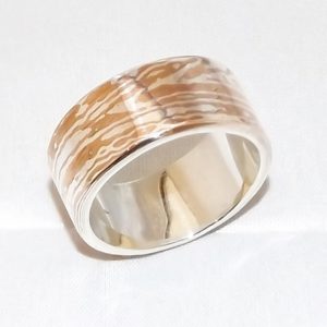 sieraad ring man mokume gane stoer 