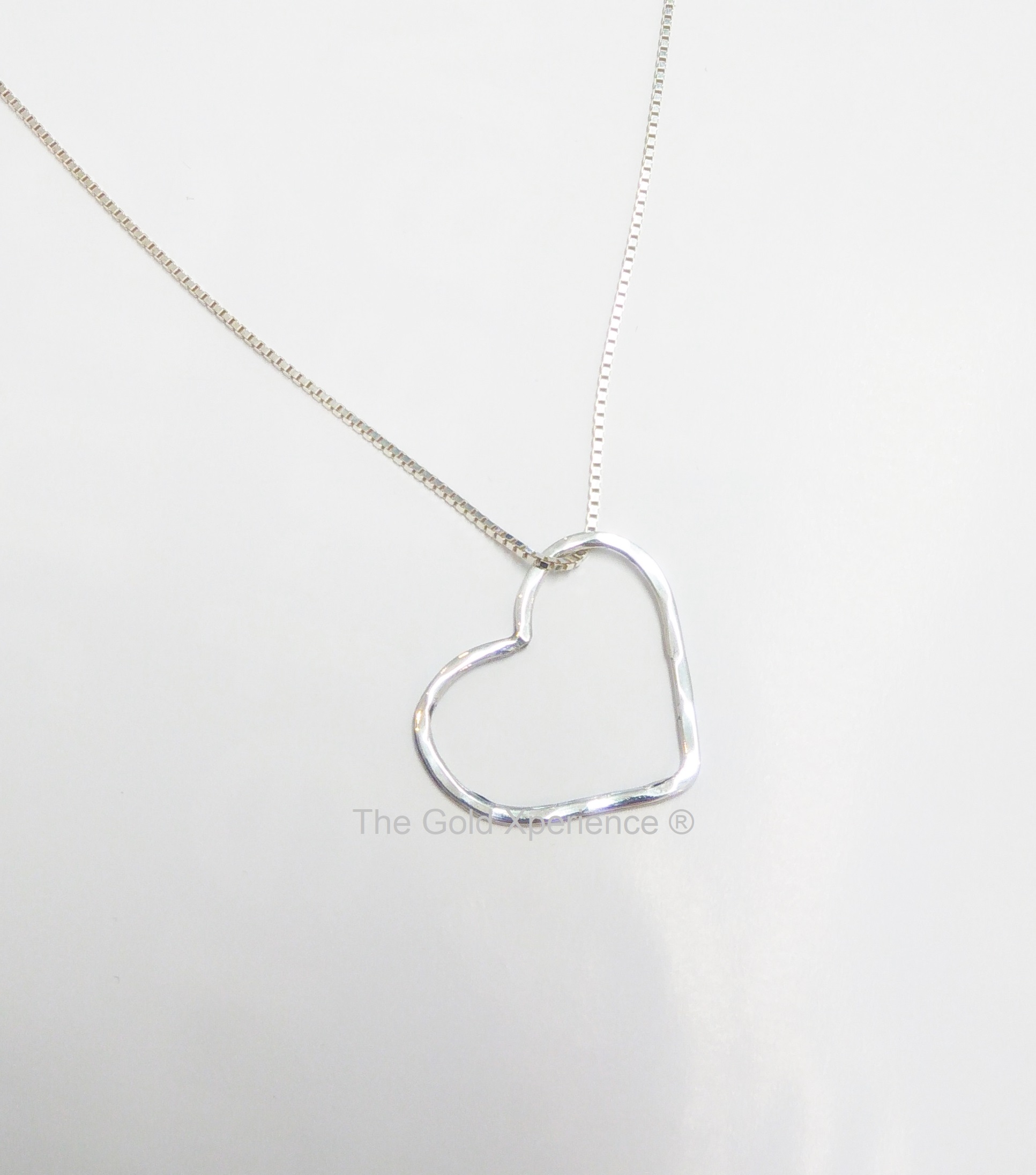 handmade silver heart pendant