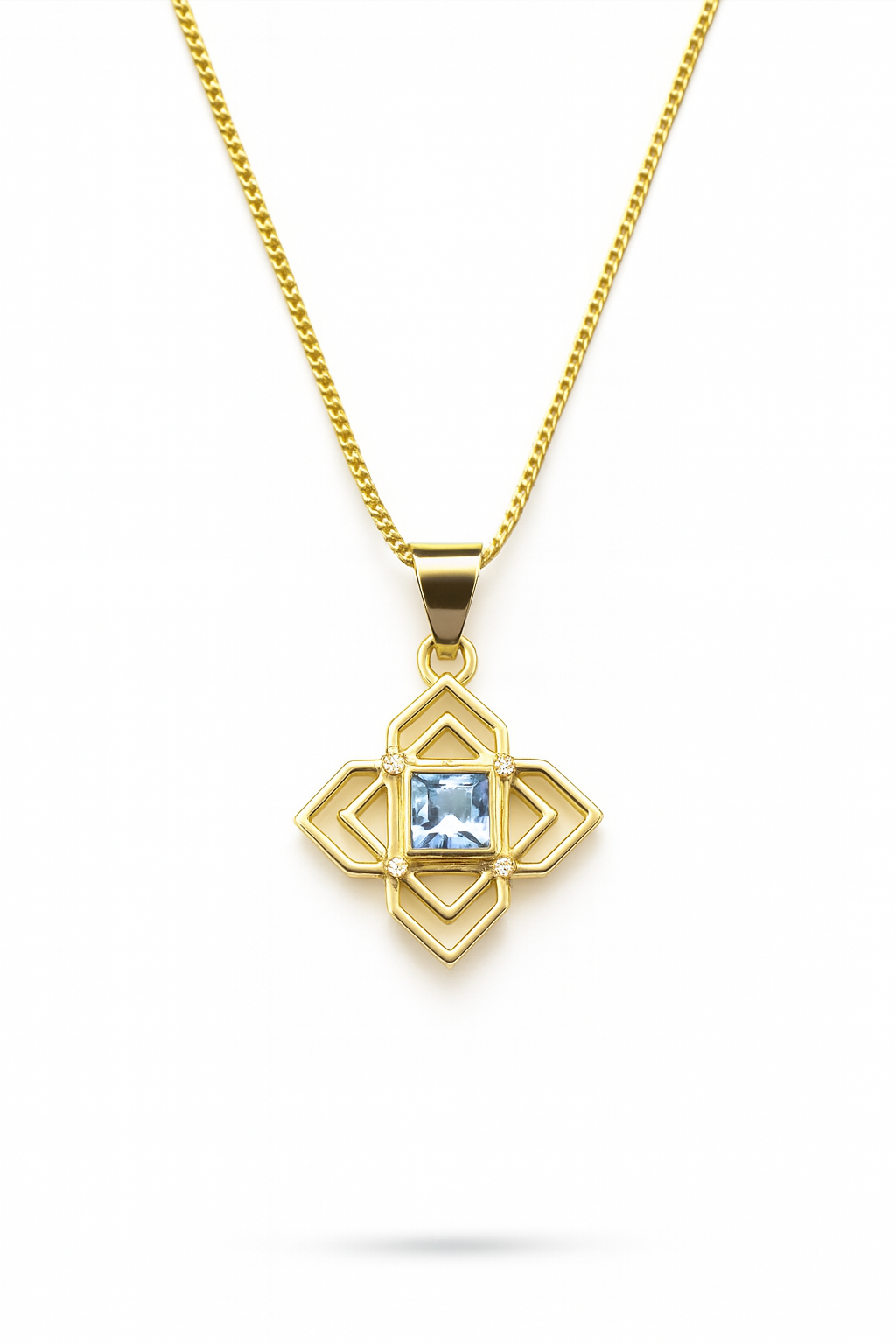 Ketting met gouden hanger Cordoba Topaas