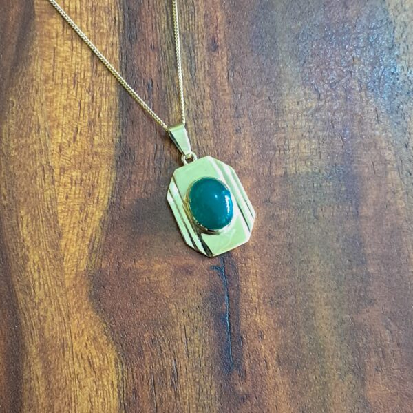 Hanger Art Deco goud Jade - Afbeelding 2