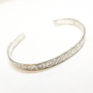 armband grijs zilver palladium mokume gane handgemaakt sieraad voor mannen laten maken